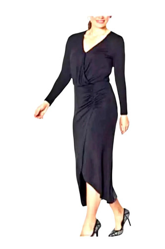Maxi abito nero colleen - maxi, lopez